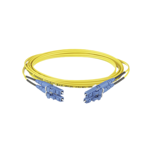 Jumper de Fibra Optica Monomodo 9/125 OS2, LC-LC Duplex, OFNR (Riser), Color Amarillo, 4 Metros (13.12 Pies)
