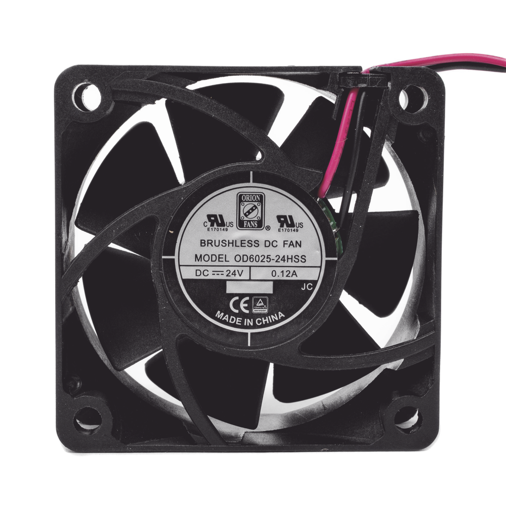 Ventilador Anticondensante Axial Cuadrado, 60x60x25 mm, 24 Vcc, 4500 RPM, 2.9 W, 0.12 A, Flujo de Aire de 25.0 CFM, Unión Sellada. - Imagen 3