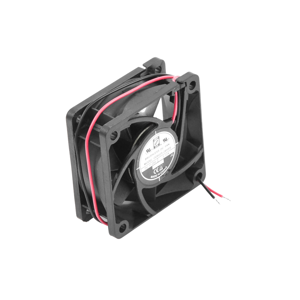 Ventilador Anticondensante Axial Cuadrado, 60x60x25 mm, 24 Vcc, 4500 RPM, 2.9 W, 0.12 A, Flujo de Aire de 25.0 CFM, Unión Sellada. - Imagen 6