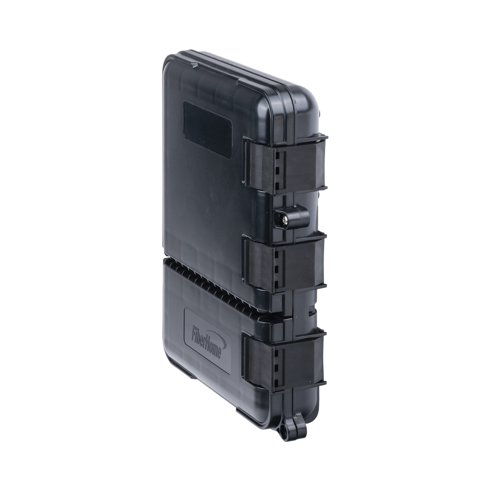 Caja de Distribuci?n de Fibra ?ptica para 24 Empalmes, con 8 Acopladores SC/APC Simplex, Exterior IP55, Color Negro - Imagen 2