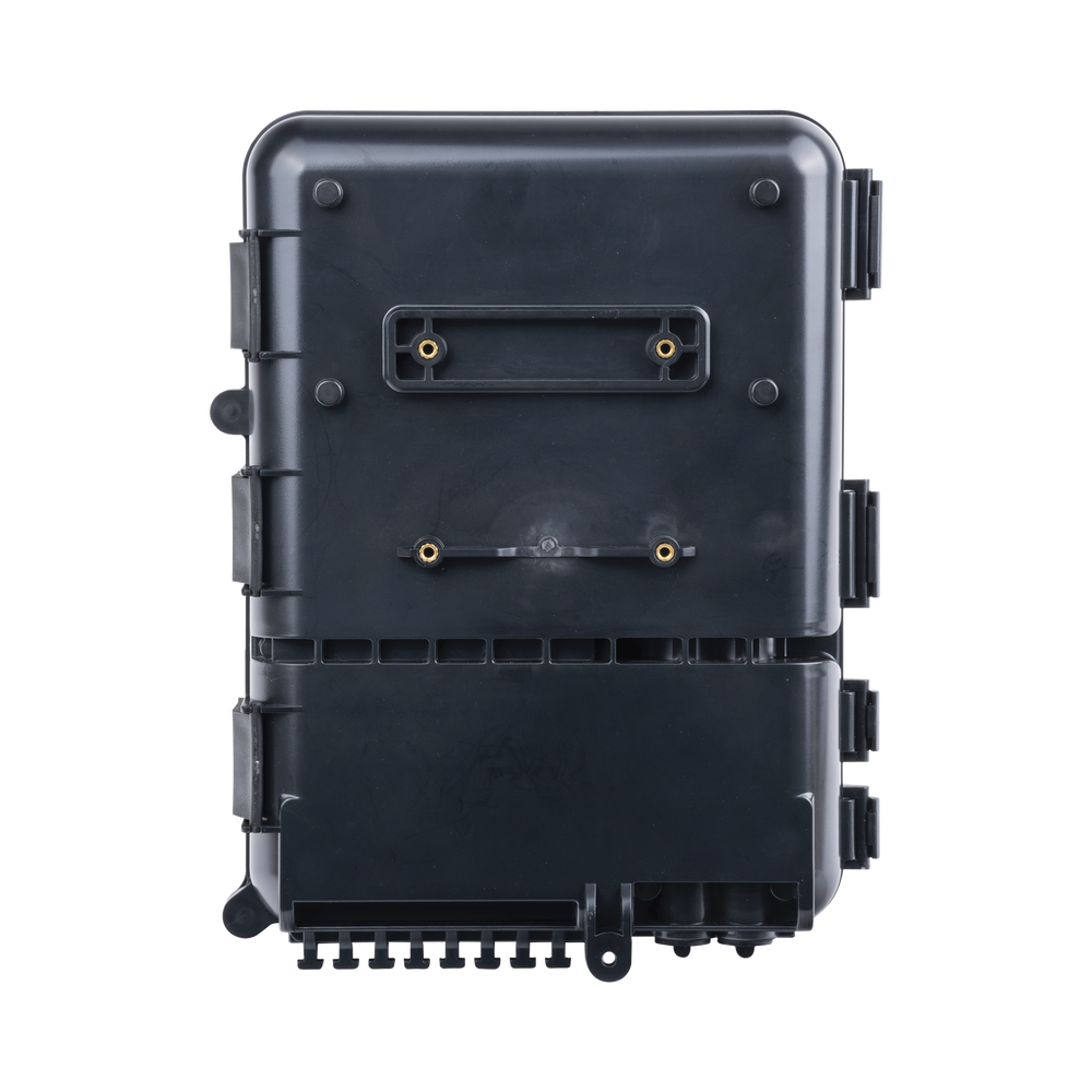 Caja de Distribuci?n de Fibra ?ptica para 24 Empalmes, con 8 Acopladores SC/APC Simplex, Exterior IP55, Color Negro - Imagen 4
