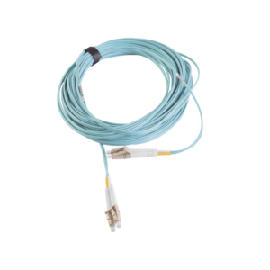 Jumper de Fibra ?ptica Multimodo 50/125 XGLO OM3, LC-LC Duplex, OFNR, Color Aqua, 7 Metros (22.97 Pies)