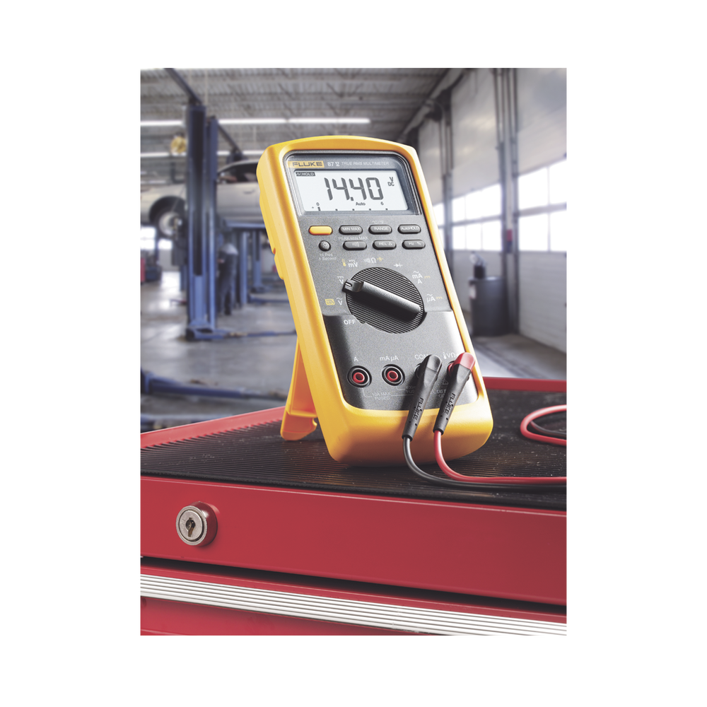 Multímetro Digital True-rms / Fluke 87V MAX / IP67 Waterproof / 1000V AC-DC / 10A / 4 m (13 ft) Drop Test / -40°C a +55°C / CAT IV 600V - Imagen 4
