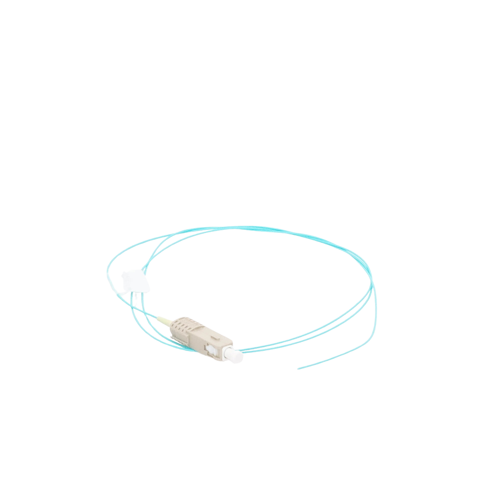 Pigtail de Fibra ?ptica LC Simplex, Multimodo OM3 XGLO 50/125, OFNR, Color Aqua, 1 Metro (3.28 Pies) - Imagen 2