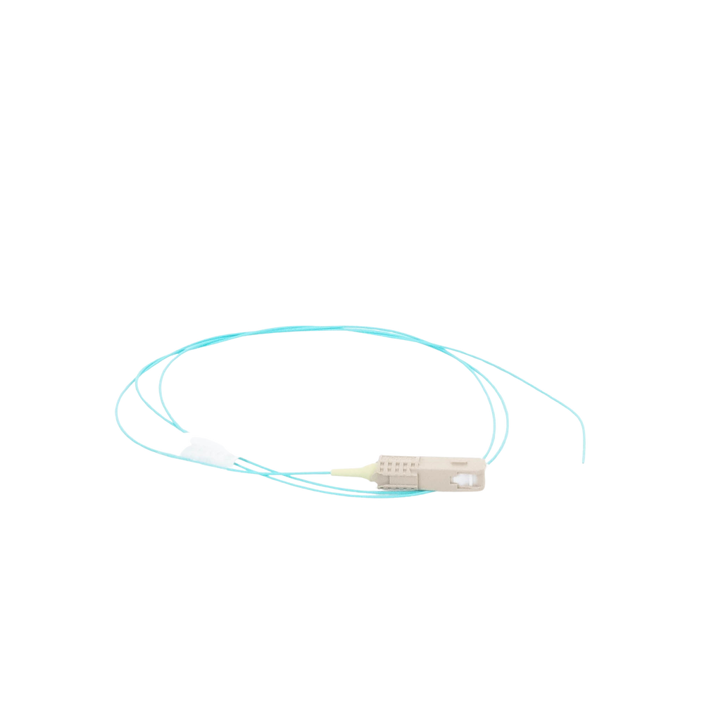 Pigtail de Fibra ?ptica LC Simplex, Multimodo OM3 XGLO 50/125, OFNR, Color Aqua, 1 Metro (3.28 Pies) - Imagen 3