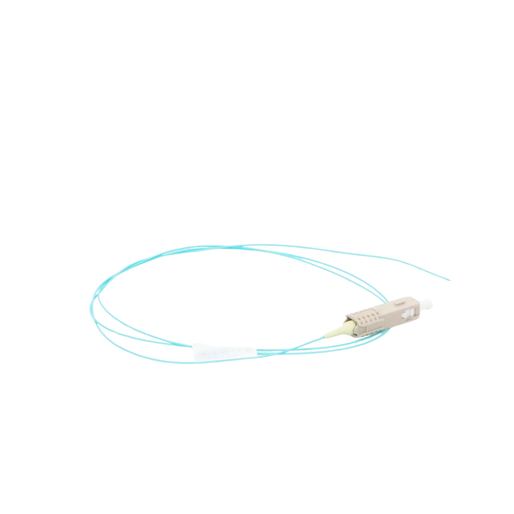 Pigtail de Fibra ?ptica LC Simplex, Multimodo OM3 XGLO 50/125, OFNR, Color Aqua, 1 Metro (3.28 Pies) - Imagen 4