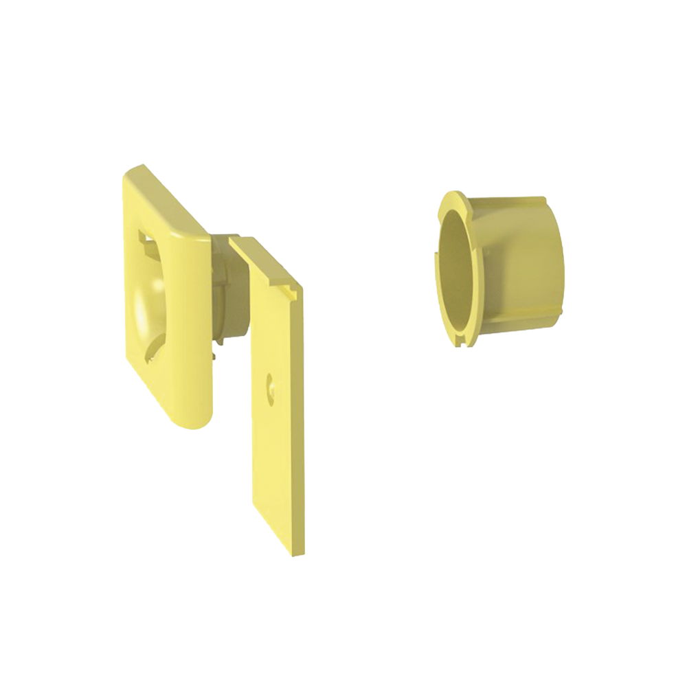 Accesorio de Salida a Tubo De 1.5 in (38 mm), Para Canaletas FiberRunner 4X4, 6X4, o 12X4, Color Amarillo - Imagen 2