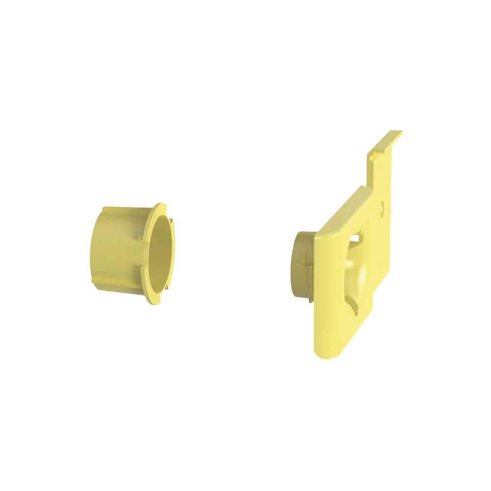 Accesorio de Salida a Tubo De 1.5 in (38 mm), Para Canaletas FiberRunner 4X4, 6X4, o 12X4, Color Amarillo - Imagen 3