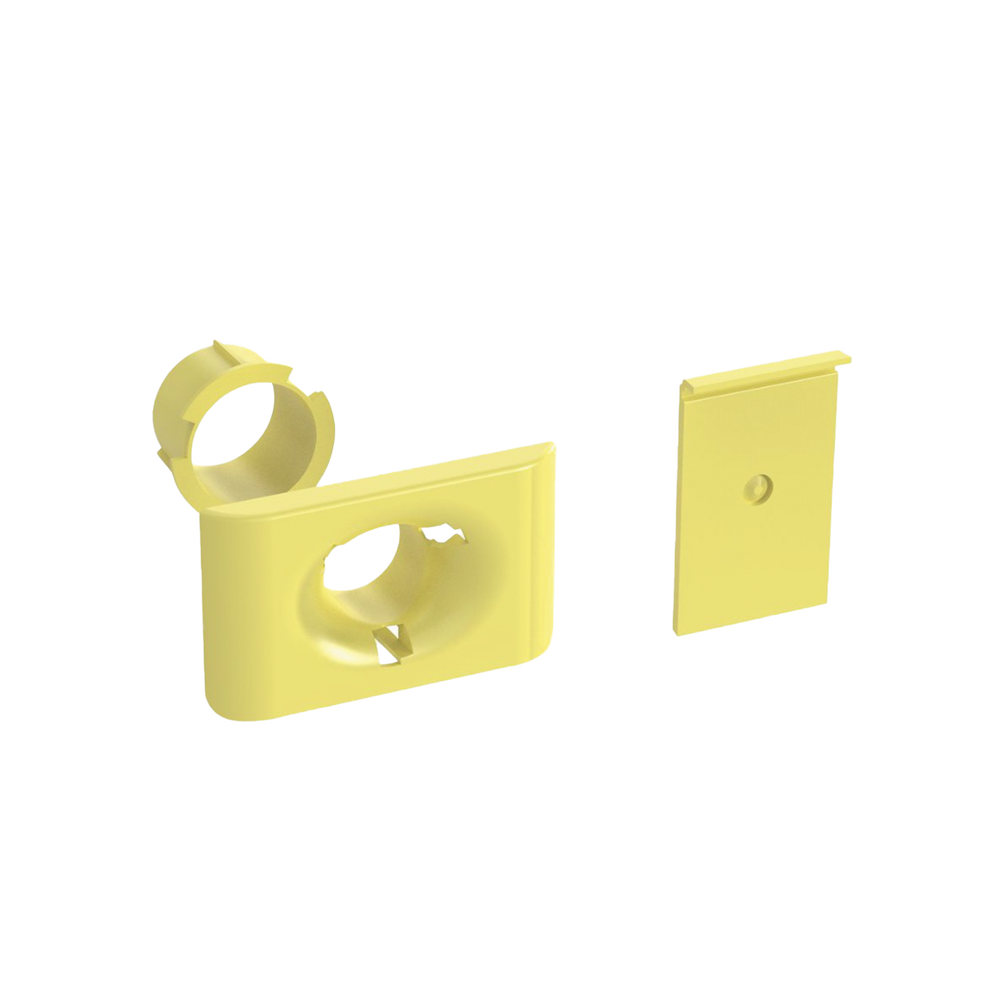 Accesorio de Salida a Tubo De 1.5 in (38 mm), Para Canaletas FiberRunner 4X4, 6X4, o 12X4, Color Amarillo - Imagen 4