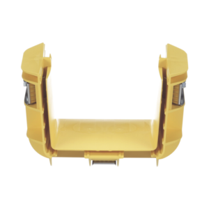 Union Recta "Cople", Para Canaleta FiberRunner™ 4X4, Color Amarillo