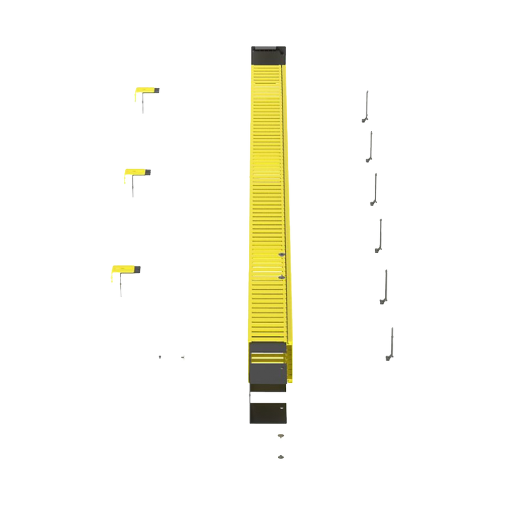 Kit de Administrador de Cables Vertical FiberRunner 4X4, Incluye Soportes de Montaje y Accesorios, Color Amarillo - Imagen 4