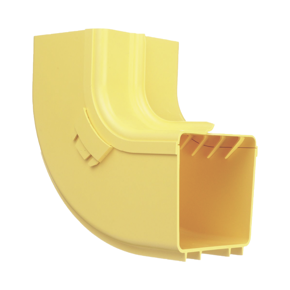 Bajada Vertical Interior de 90º con Tapa, Para uso con Canaletas 4X4 FiberRunner™, Color Amarillo - Imagen 2