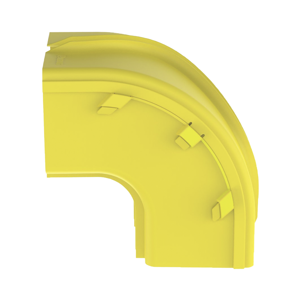 Bajada Vertical Exterior de 90º sin Tapa, Para uso con Canaletas 6X4 FiberRunner™, Color Amarillo - Imagen 2