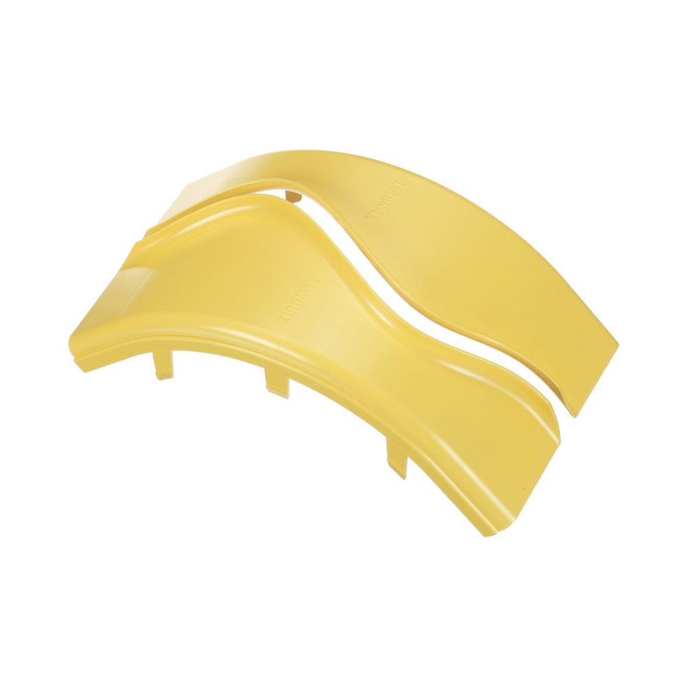 Tapa de Bajada Vertical Exterior de 90º, Para uso con Canaletas 6X4 FiberRunner™, Color Amarillo - Imagen 3