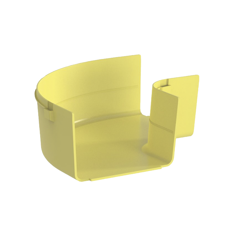 Ángulo Recto a 90º Horizontal, Para Canaletas FiberRunner™ 6X4, Color Amarillo - Imagen 2