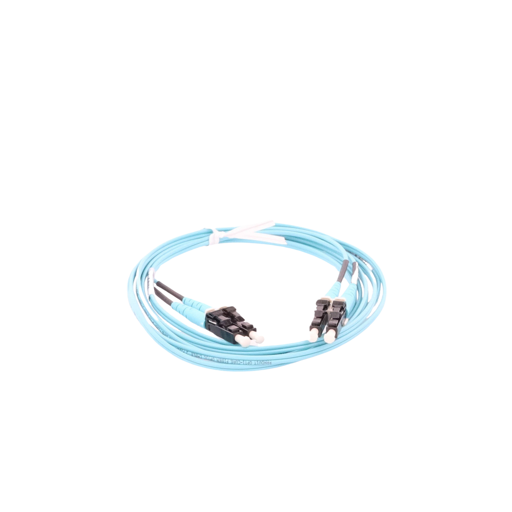 Jumper de Fibra Optica Multimodo 50/125 OM3, LC-LC Duplex, OFNR (Riser), Color Aqua, 1 Metro (3.28 Pies) - Imagen 3