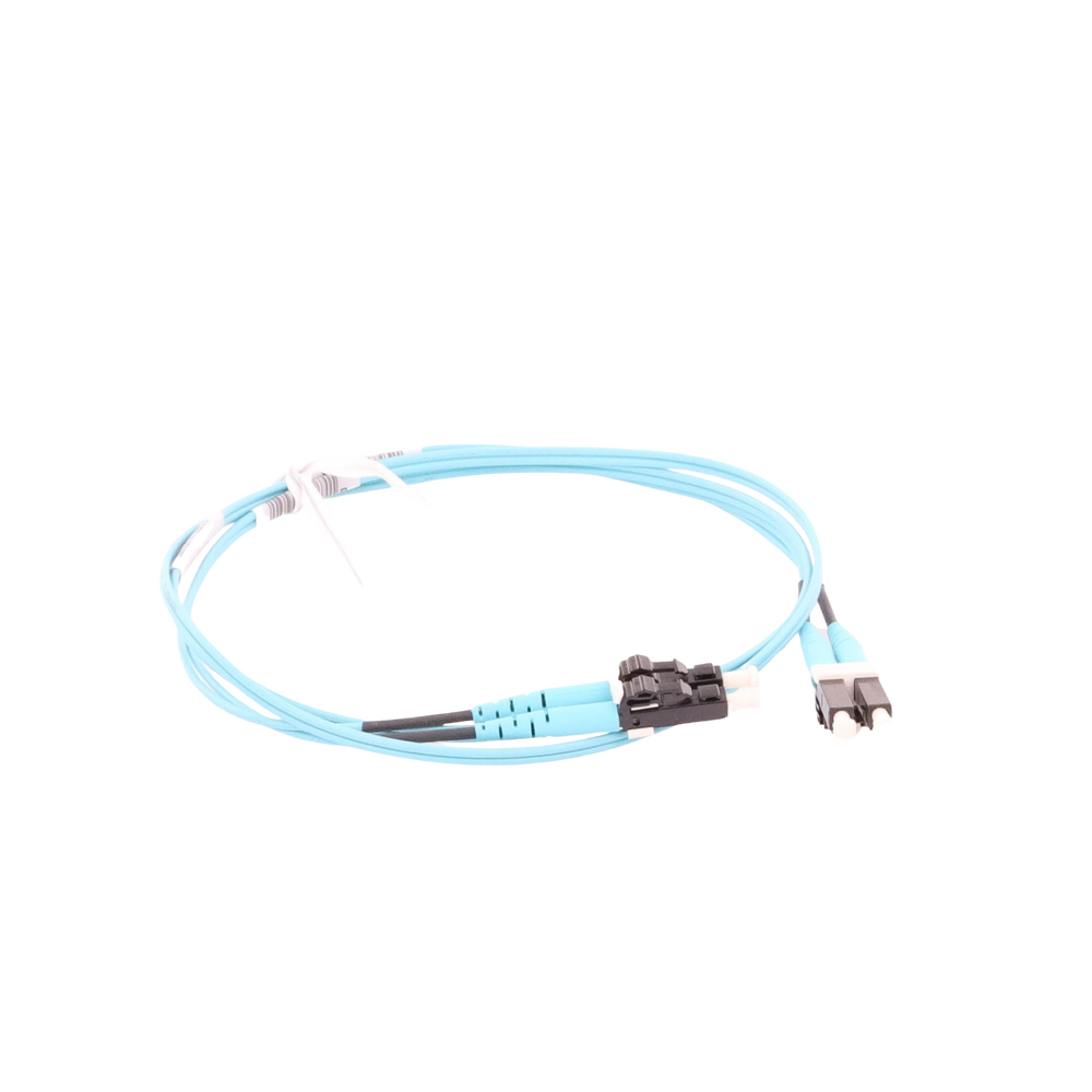 Jumper de Fibra Optica Multimodo 50/125 OM3, LC-LC Duplex, OFNR (Riser), Color Aqua, 1 Metro (3.28 Pies) - Imagen 4