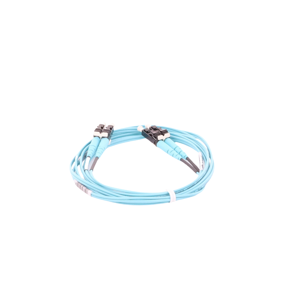 Jumper de Fibra Optica Multimodo 50/125 OM3, LC-LC Duplex, OFNR (Riser), Color Aqua, 2 Metros (6.56 Pies) - Imagen 4