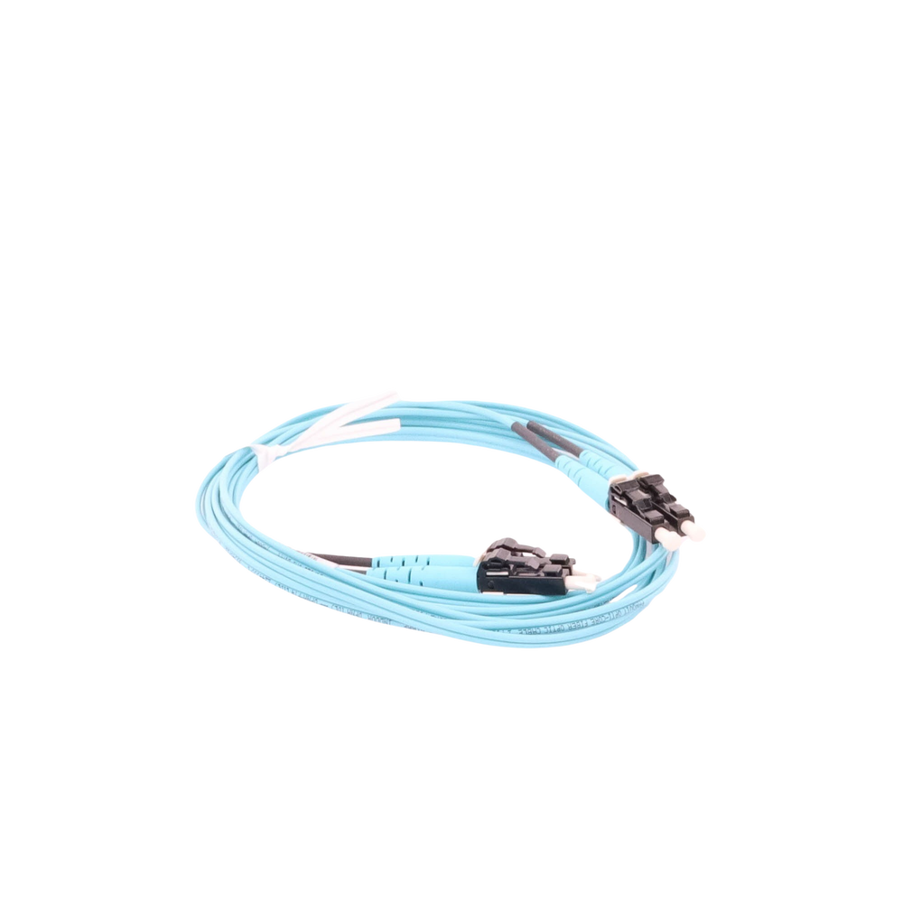 Jumper de Fibra Optica Multimodo 50/125 OM3, LC-LC Duplex, OFNR (Riser), Color Aqua, 2 Metros (6.56 Pies) - Imagen 5