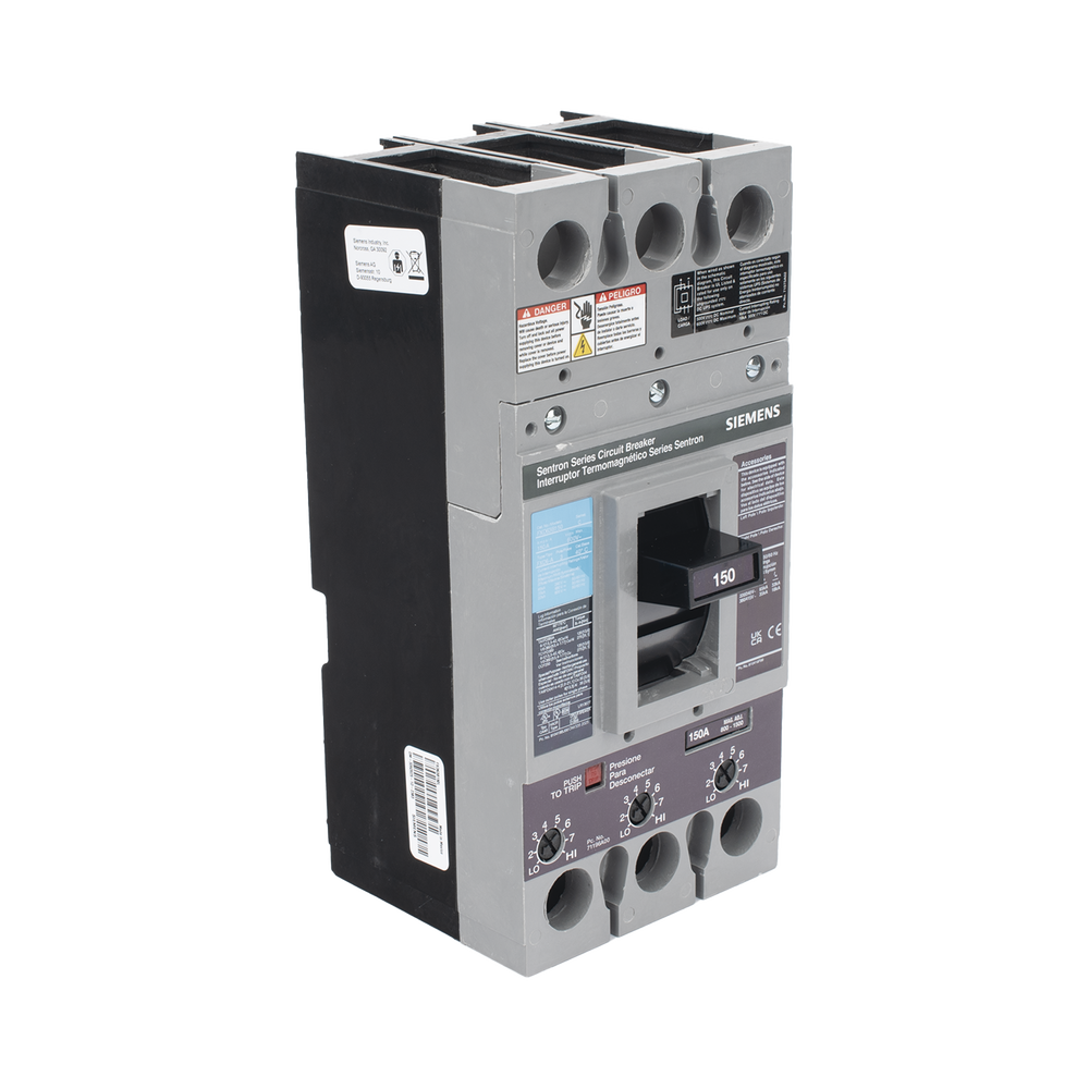 Interruptor Termomagnético 600V 3X150A, Con zapatas principales. - Imagen 3