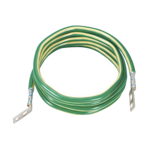 Jumper para Aterrizar Equipos, 6 AWG, con Terminal Doblada a 45 Grados, Para Conexi??n a Tierra y Terminal Recta Para Equipos, 3.6 m de Largo