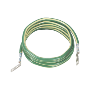 Jumper para Aterrizar Equipos, 6 AWG, con Terminal Doblada a 45 Grados, Para Conexi??n a Tierra y Terminal Recta Para Equipos, 1.8m de Largo