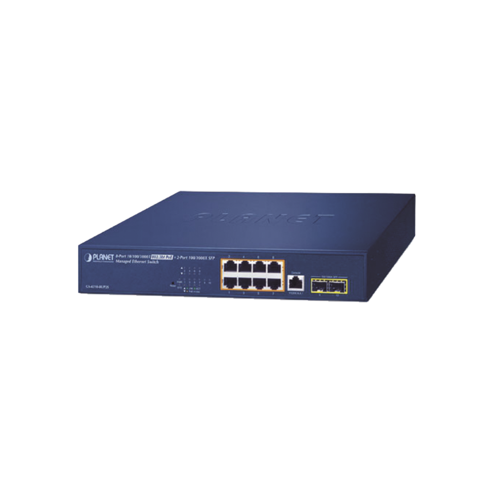 Switch PoE Administrable Capa 2, 8 Puertos PoE 802.3af/at/bt de 95 W, 2 Puertos SFP 100/1000X, Hasta 180 Watts - Imagen 2