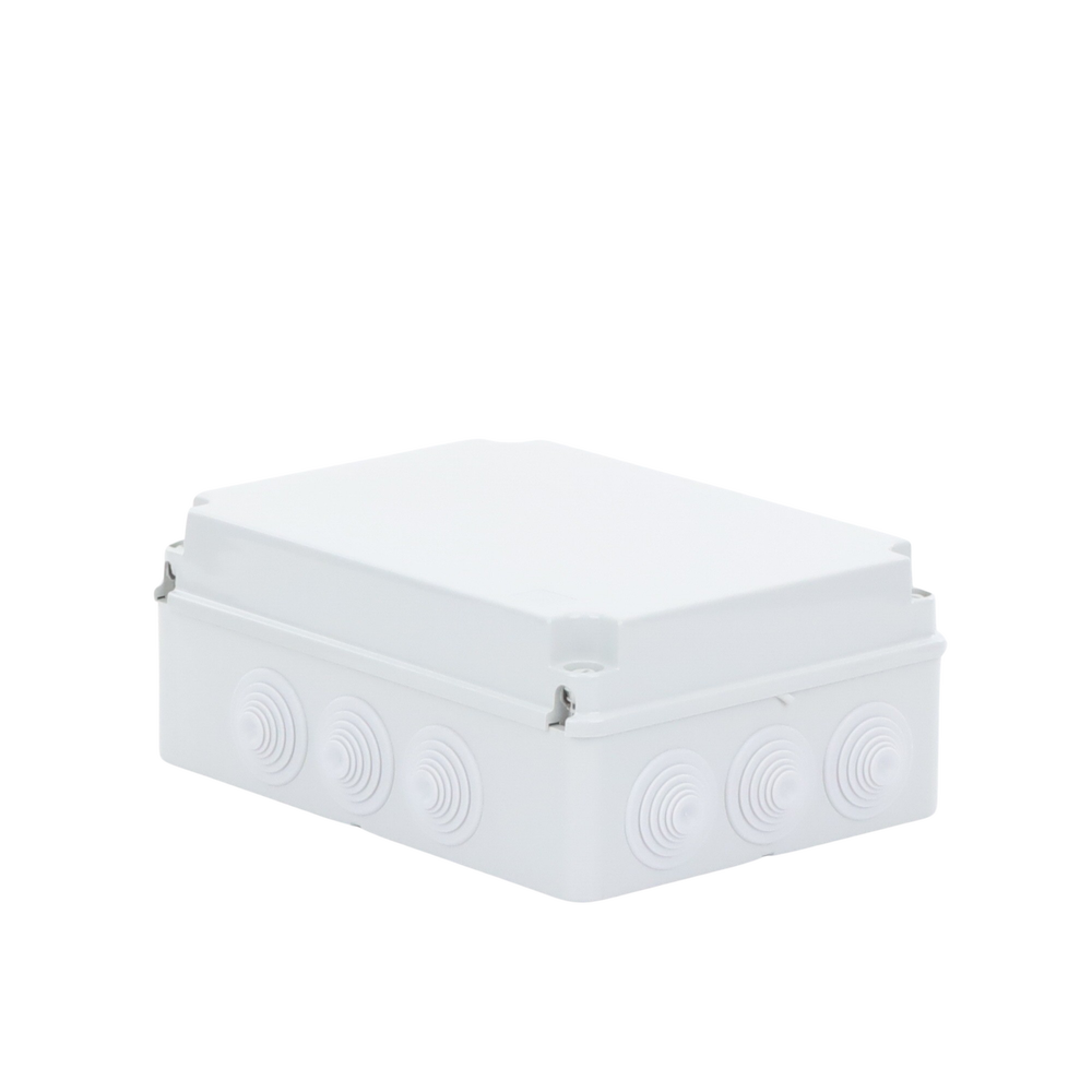 Caja Estanca de PVC Para Derivación y Conexión, 12 Entradas, Tapa Atornillada, 300x220x120 mm (Área interna), Uso Exterior IP55, Material que no Propaga el Fuego y Libre de Hálogenos - Imagen 3