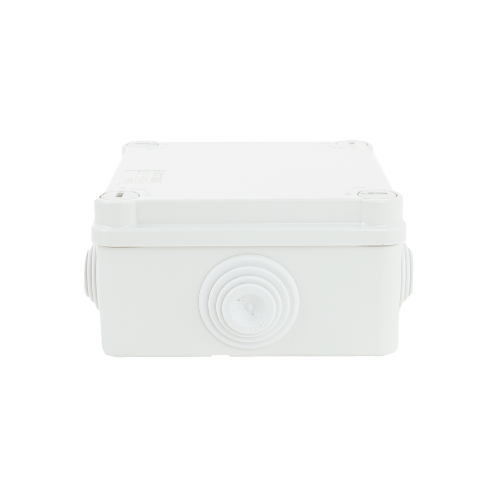 Caja Estanca de PVC Para Derivación y Conexión, 6 Entradas, Tapa con Tornillo de 1/4" de Vuelta, 100x100x50 mm (Área Interna), Uso Exterior IP55, Material que no Propaga el Fuego y Libre de Hálogenos - Imagen 5