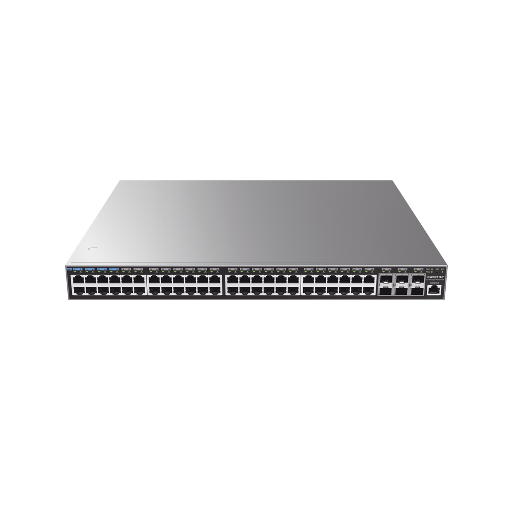 Switch Capa 3 PoE+ Administrable / 48 puertos 10/100/1000 Mbps + 6 Puertos SFP+ de 10 Gigabits / Hasta 740W / Compatible con GWN Cloud. - Imagen 4