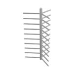 Eje Central de Refacción para Torniquetes Hikvision DOBLES de Cuerpo Completo / Solo compatible con DS-K3H4420 / Acero Inoxidable