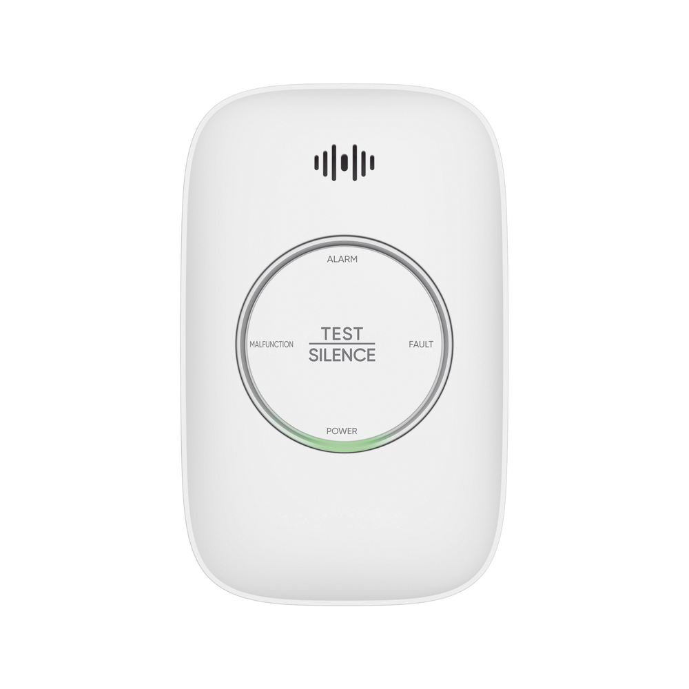 (HikFire) Detector de Gas Natural Metano (CH4) / Alarma Temprana / Salida para cierre de Válvula y/o activación de Ventilador / Protección IP30 / Alarma de 70dB a 115dB a 1 metro de distancia
