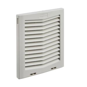 Rejilla de Escape Para Ventilador con Filtro HG, Protecci??n IP54, Compatible con Ventiladores HF10 de 10 in, De Plǭstico, Color Gris Claro