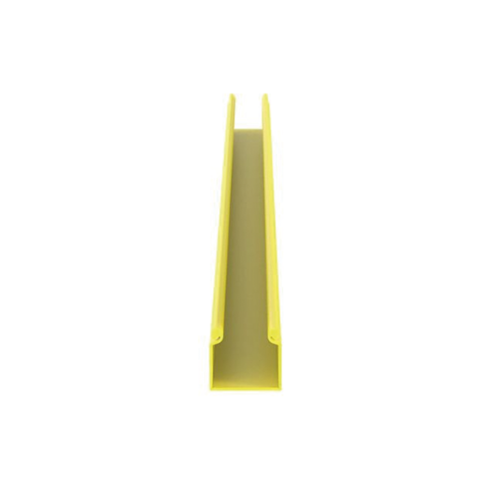 Canaleta FiberRunner™ 2X2 sin Tapa, de PVC Rígido, Color Amarillo, 1.8 m de Largo - Imagen 2