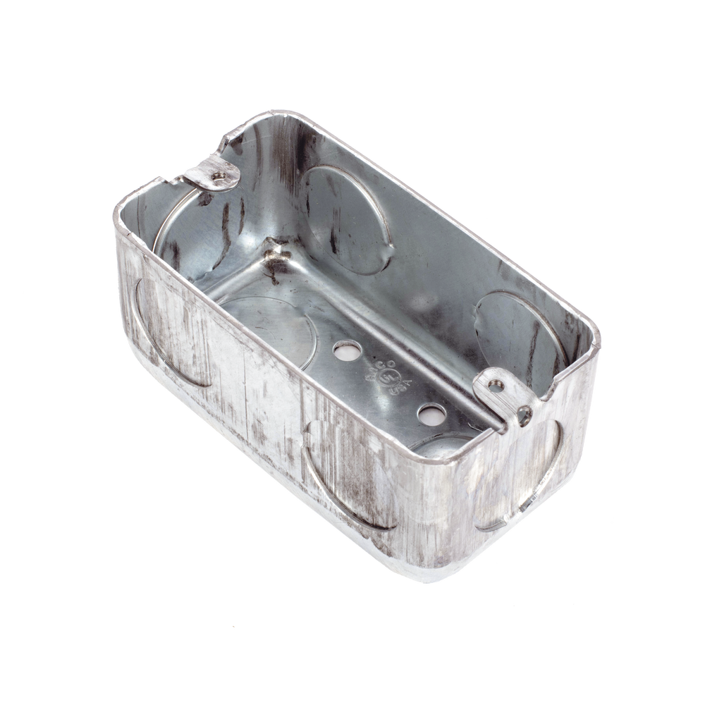 Caja (Chalupa) 4x2" / Profundidad 1-7/8" / 7 Entradas de 3/4" / Troquelada. - Imagen 2