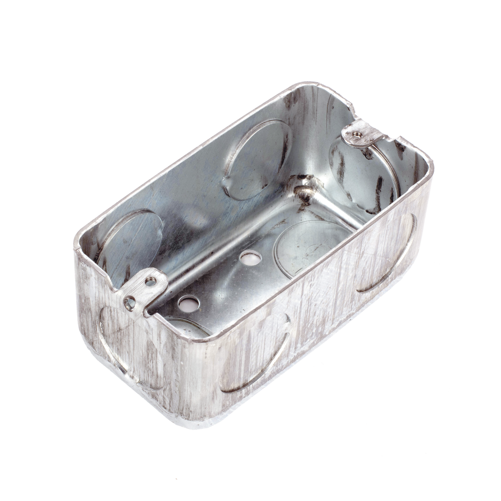 Caja (Chalupa) 4x2" / Profundidad 1-7/8" / 7 Entradas de 3/4" / Troquelada. - Imagen 4
