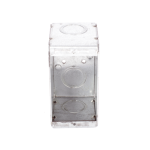 Caja (Chalupa) Multigang de 1 Gang/ Profundidad de 2-1/2 Pulgadas (6.35 cm)/ 8 TKO (1/2 y 3/4).