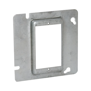 Sobretapa Cuadrada Galvanizada de 4 11-16", realce de 1/2".