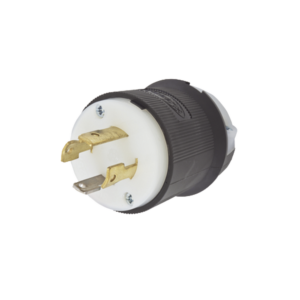 Clavija con Bloqueo de Media Vuelta Industrial 30 a 125/250 V CA / 3 Polos 4 Hilos / Nema L14-30P.