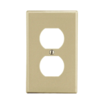 Placa de Pared para Contacto Duplex Color Marfil.