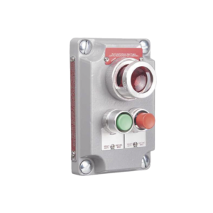 Cubierta para Estaci?n de Control con 2 Botones Pulsadores Rojo-Verde y Luz Piloto Roja / Uso en ?reas Clasificadas