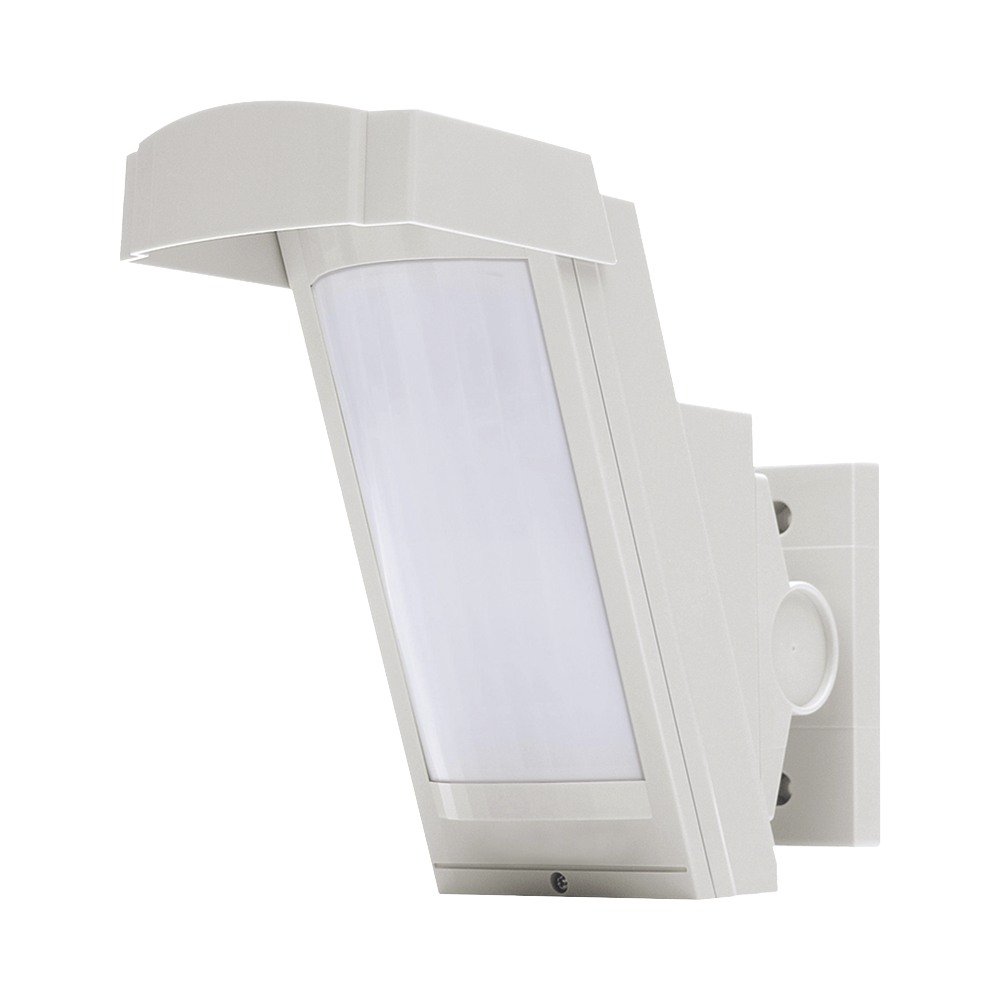 Detector de Movimiento con Anti-enmascaramiento / 100% Exterior / Cableado / Hasta 12 metros a 85° de cobertura/ Instalación a 3 metros / Compatible con cualquier panel de alarma