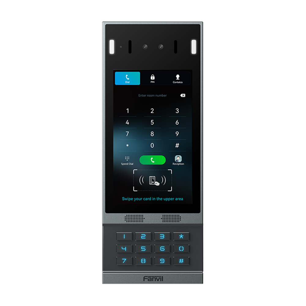 Videoportero SIP i67, Reconocimiento Facial, 2 relevadores, Teclado retroiluminado, anti-vandǭlico, IP66 y IK07, PoE