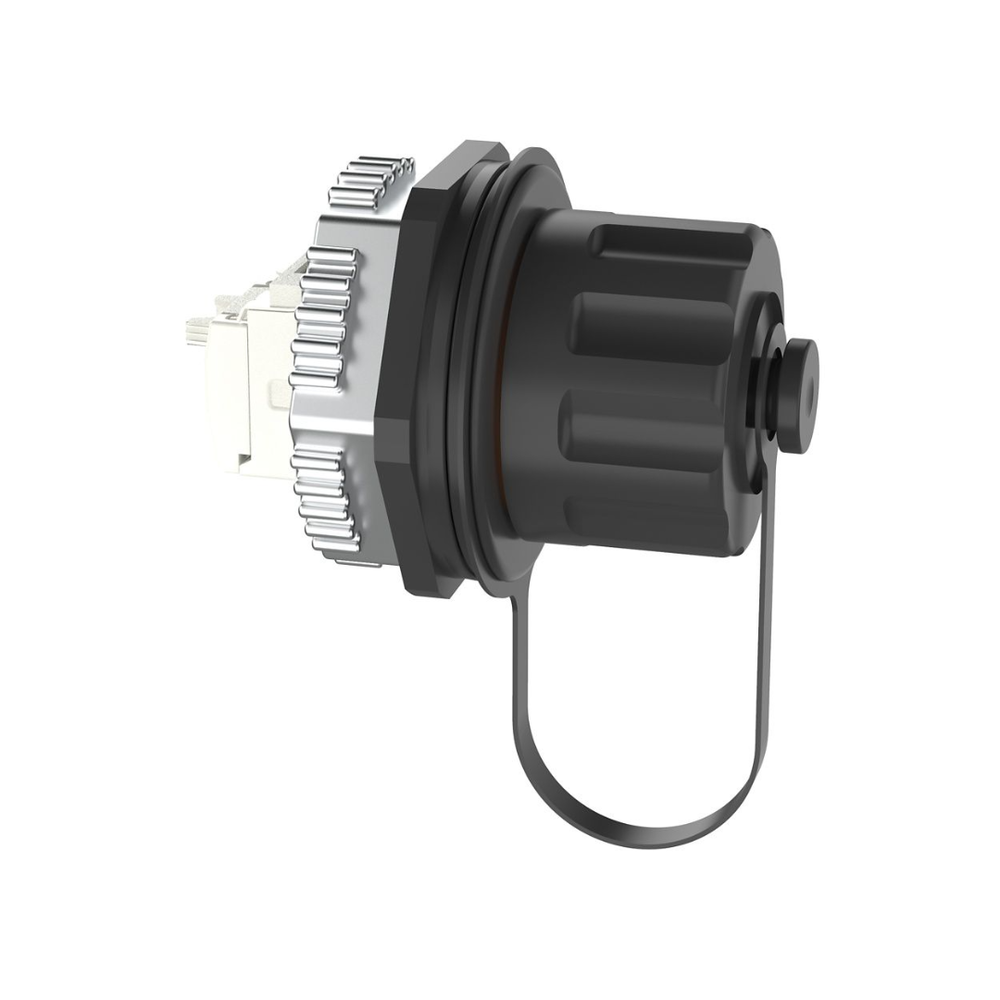 Conector Jack RJ45 de Uso Industrial Estilo TG, Categor?a 6, Con Tapa Protectora, Protecci?n IP67 - Imagen 3