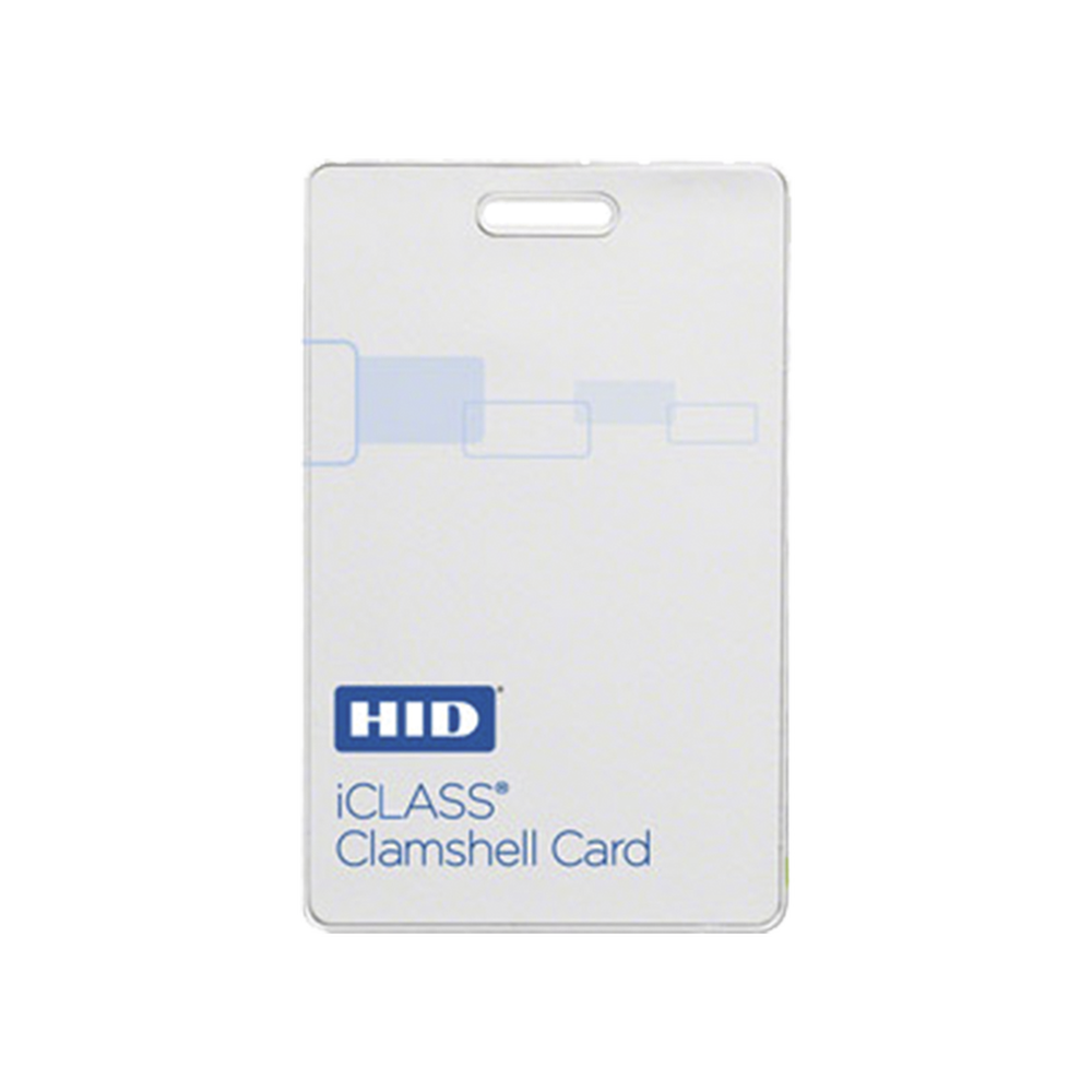 Tarjeta iClass Clamshell (Gruesa) / 2 k memoria / Programada a 26 bits Aleatoriamente/ Garantía de por Vida
