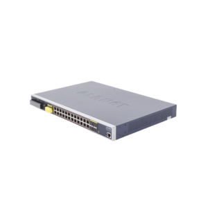 Switch PoE Industrial Capa 3, Con 24 Puertos PoE Gigabit  802.3af/at, 4 Puertos SFP Compartidos 100 / 1000X, Soporta temperaturas extremas de -40 ~ 75??C