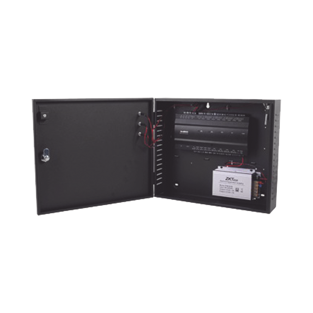 Controlador de Acceso 2 Puertas / 3,000 Huellas 30,000 Tarjetas / TCP/IP / Gabinete y Fuente 12V 5A