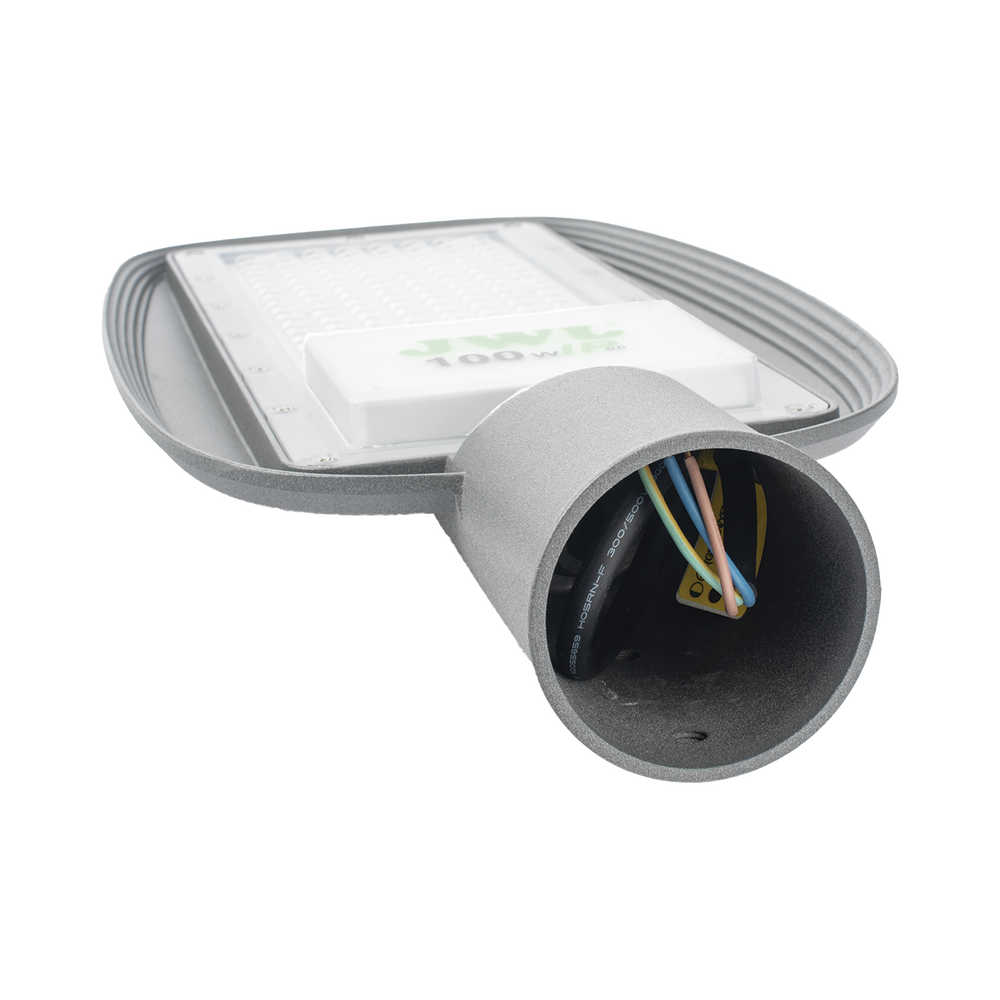 Luminaria LED de 100 W / 100 - 265 V CA~50/60 Hz / Fotocelda / Color Blanco/ Dimensiones 200 x 465 x 78 mm / Ángulo de Luz 135°. - Imagen 4