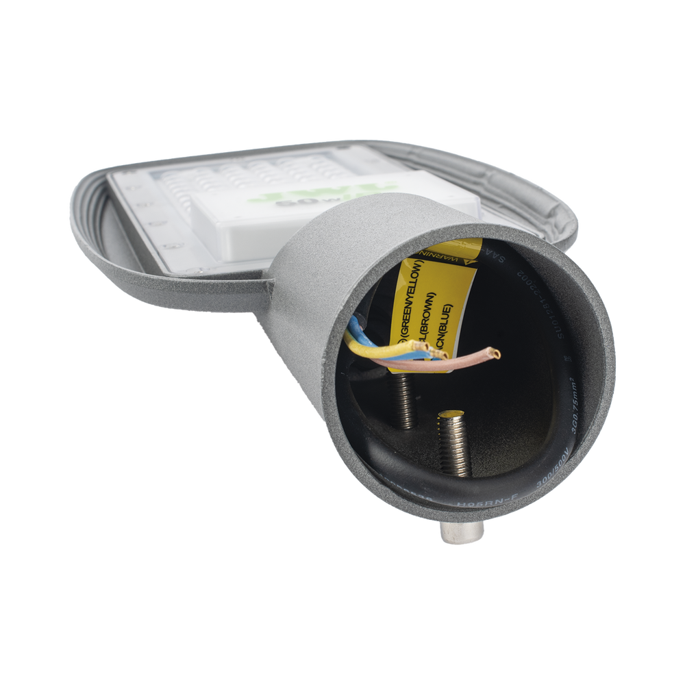 Luminaria LED de 50 W/ 100 - 265 V CA ~50/60 Hz / Fotocelda / Color Blanco/ Dimensiones 160 x 390 x 78 mm / Ángulo de Luz 135°. - Imagen 4