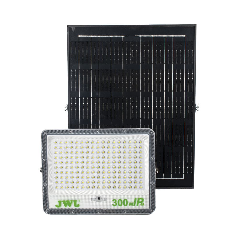 Reflector de 300 W con Panel Solar / Batería 3.2 V CD / T.C.C. 6 500 K / IP65.